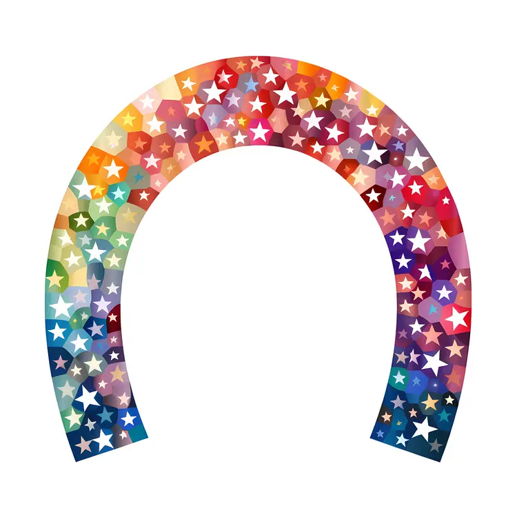 Colorful Arch with Stars