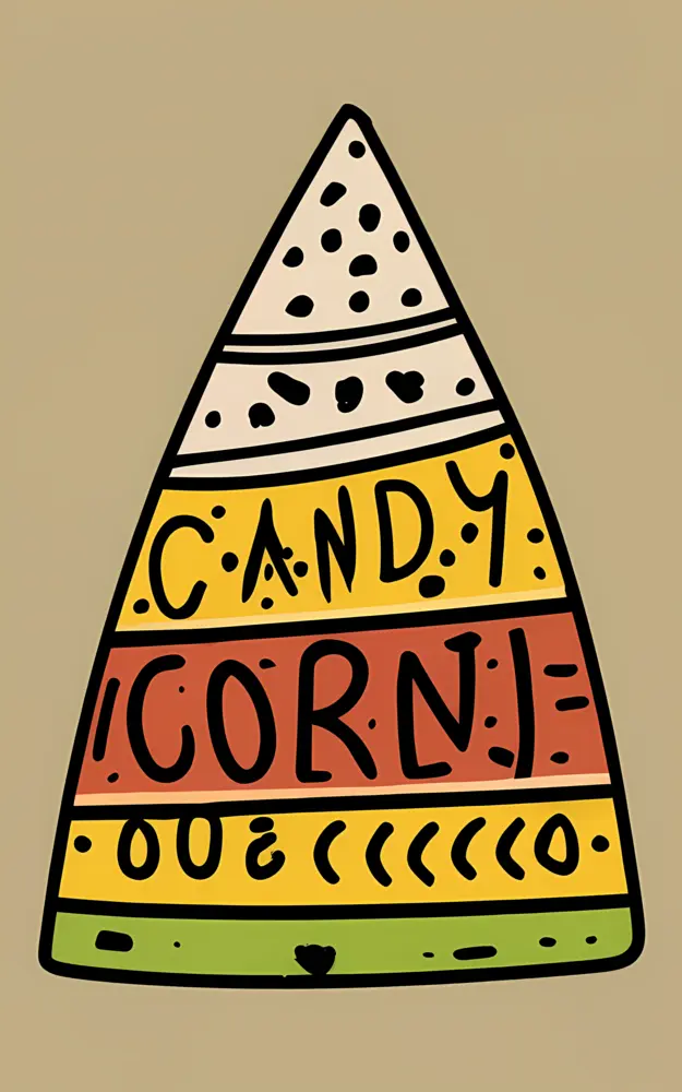 Colorful Candy Corn for Halloween