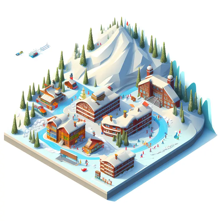 Ski Resort in the Mountains
