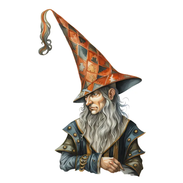 Wizard with a Checkered Hat