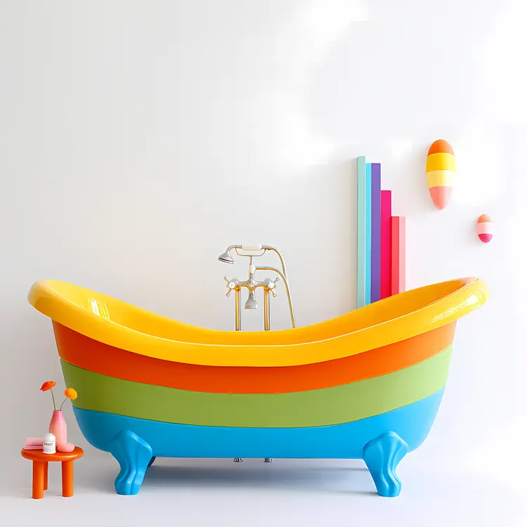 Colorful Bathtub for Home Decoration