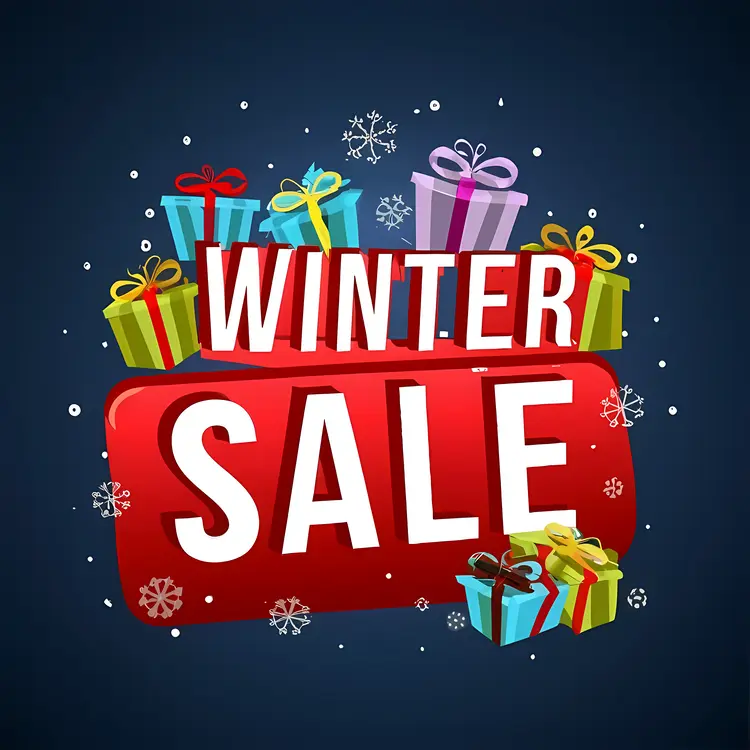 Winter Sale with Gift Boxes