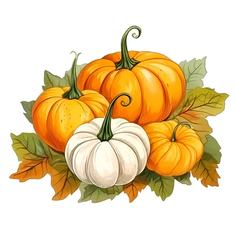 Colorful Pumpkins for Autumn Harvest