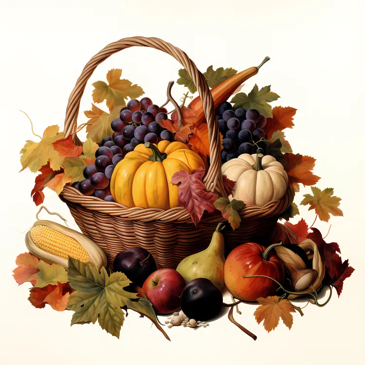 Classic Autumn Fruit Basket