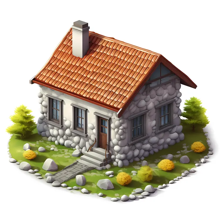 Small cute doodle house
