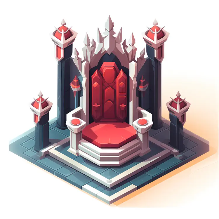 Ornate Red Throne