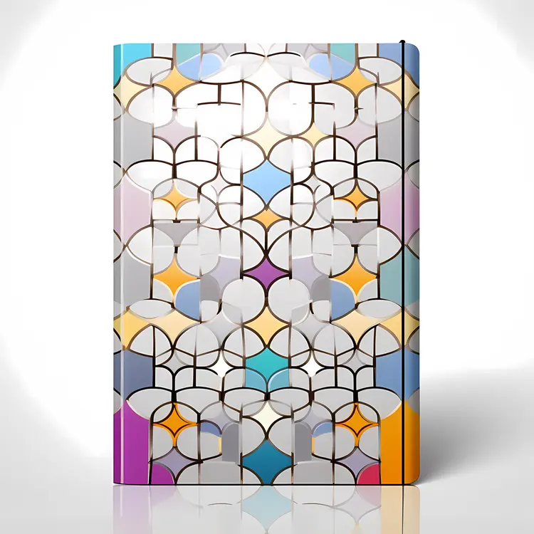 Colorful Geometric Pattern Notebook