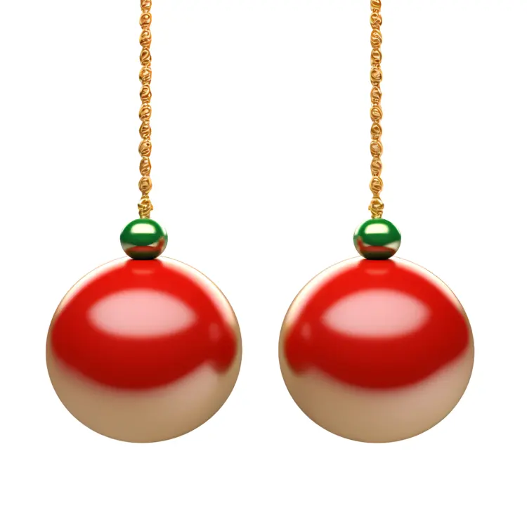 Red and Gold Christmas Ornaments