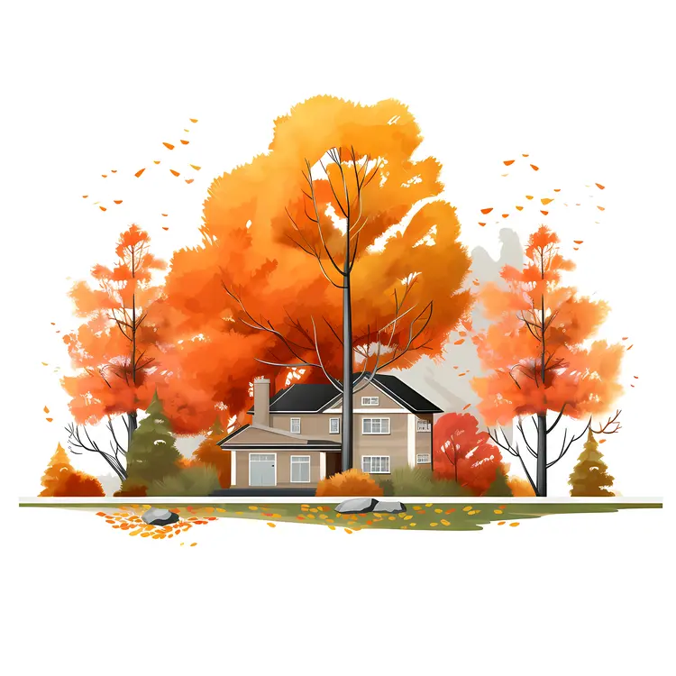 Small cute doodle house