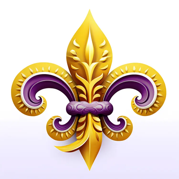 Golden Fleur-de-lis Ornament