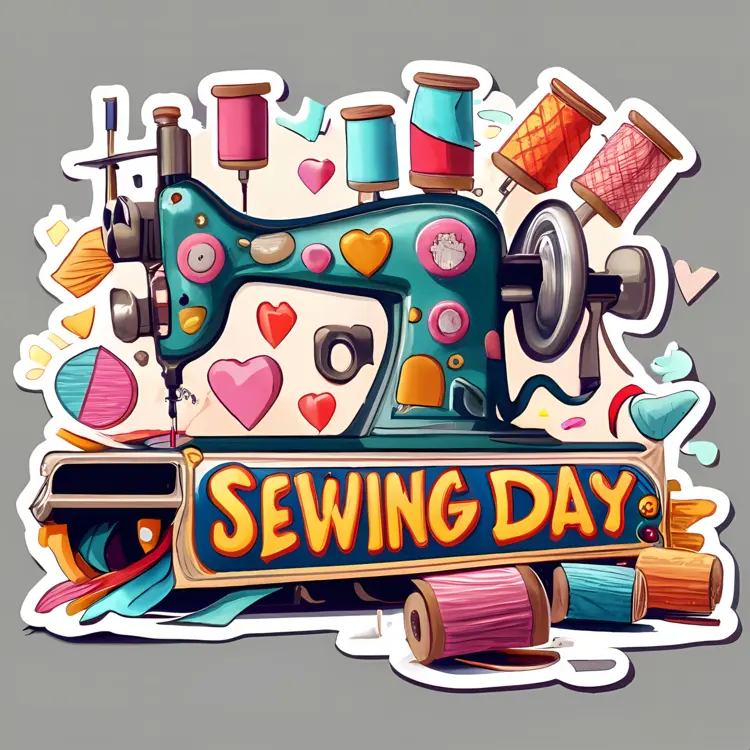 Retro Sewing Machine for Sewing Day