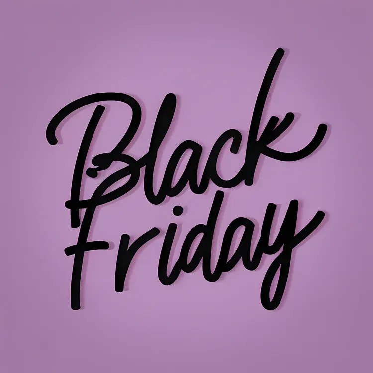 Black Friday Sale Banner with Elegant Design