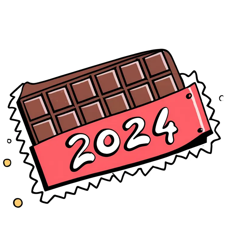Chocolate Bar with 2024 Wrapper