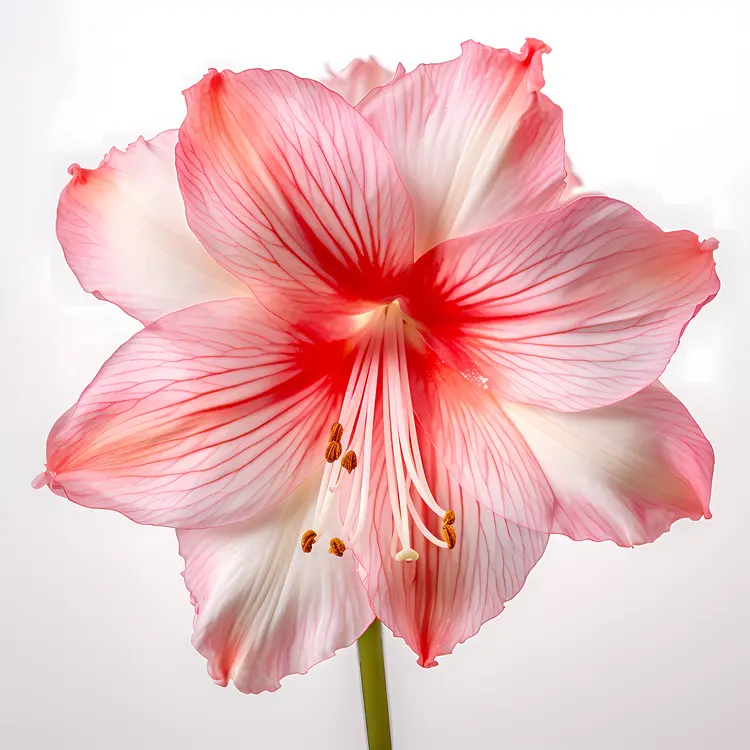 Single Pink and White Flower