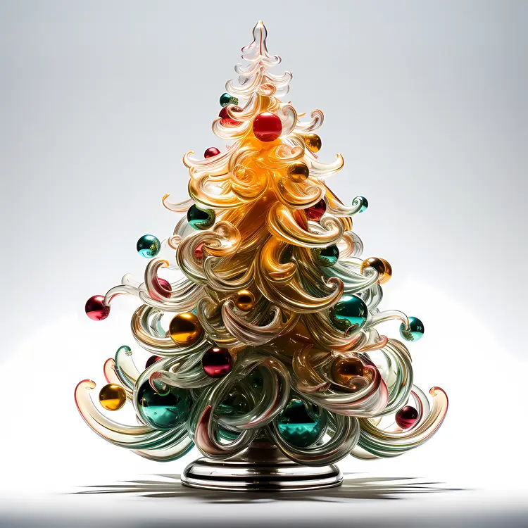 Colorful Glass Christmas Tree