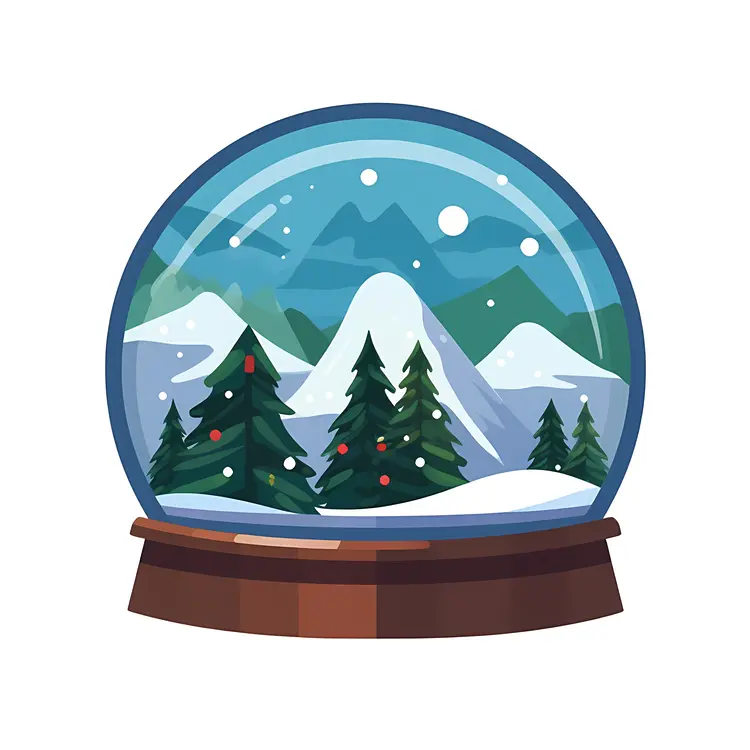 Snow Globe with Winter Scene for Christmas Decoration