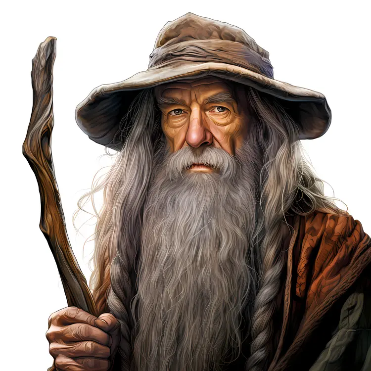 Fantasy Wizard with Staff