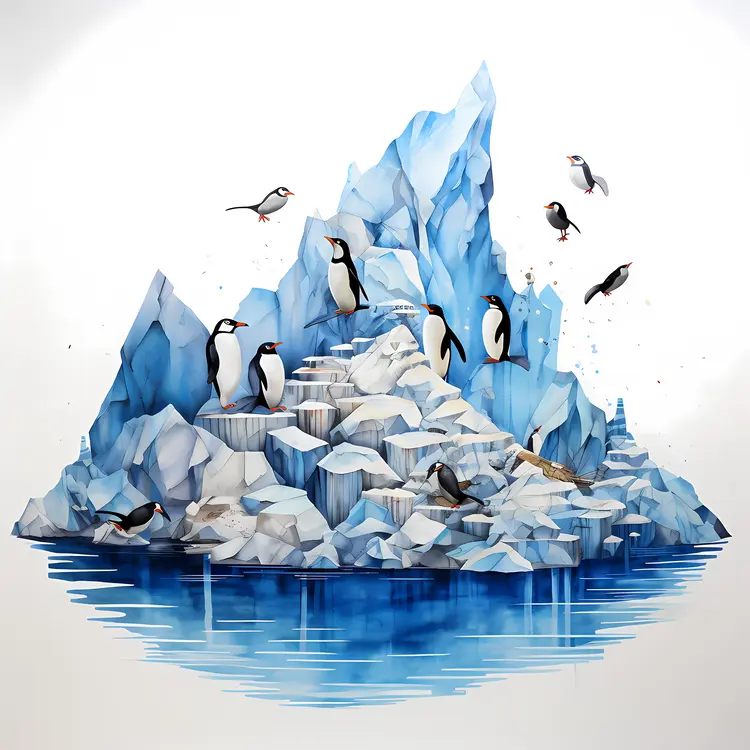 Penguins on an Iceberg