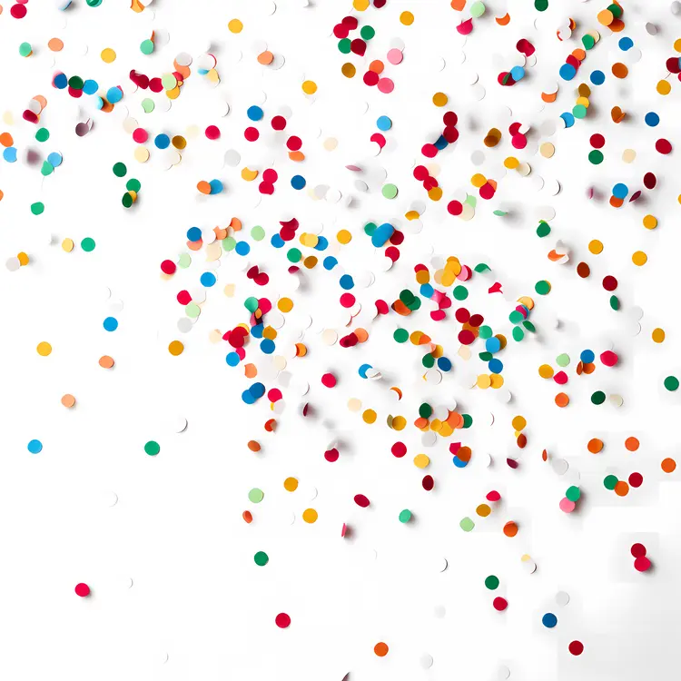 Scattered Colorful Confetti
