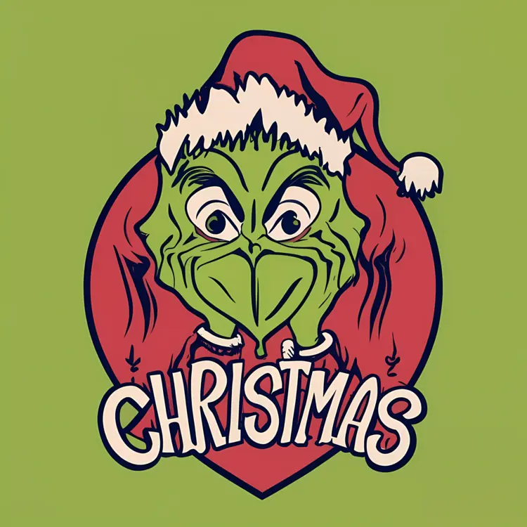 Cheerful Grinch Christmas Character
