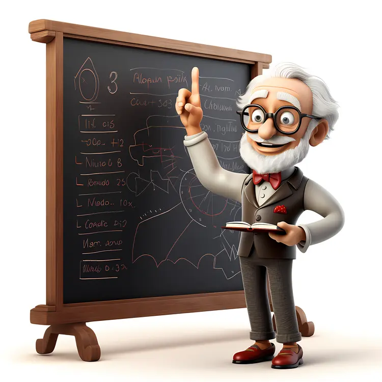 Animated Professor Teaching