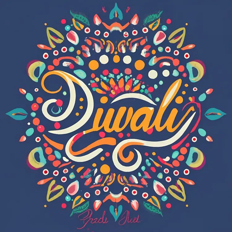 Diwali Celebration with Artistic Mandala Design