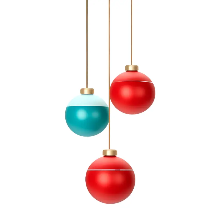 Colorful Christmas Ornaments