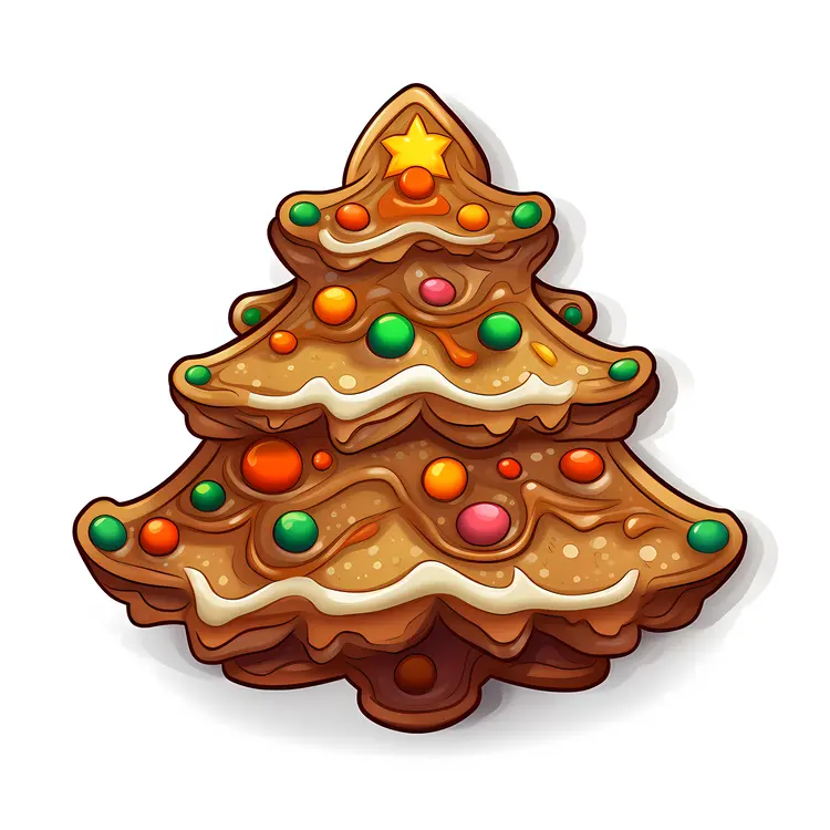 Layered Christmas Tree Cookie