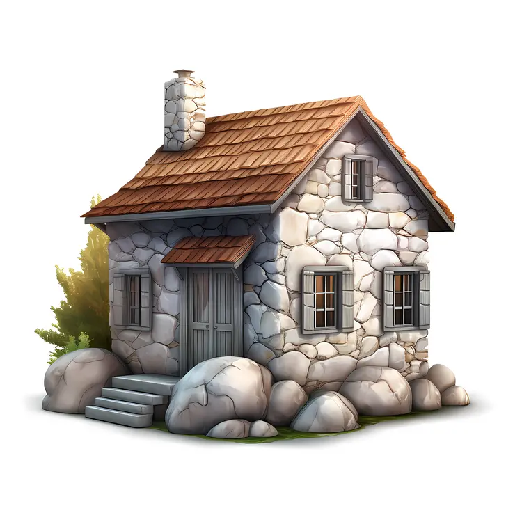 Small stone house