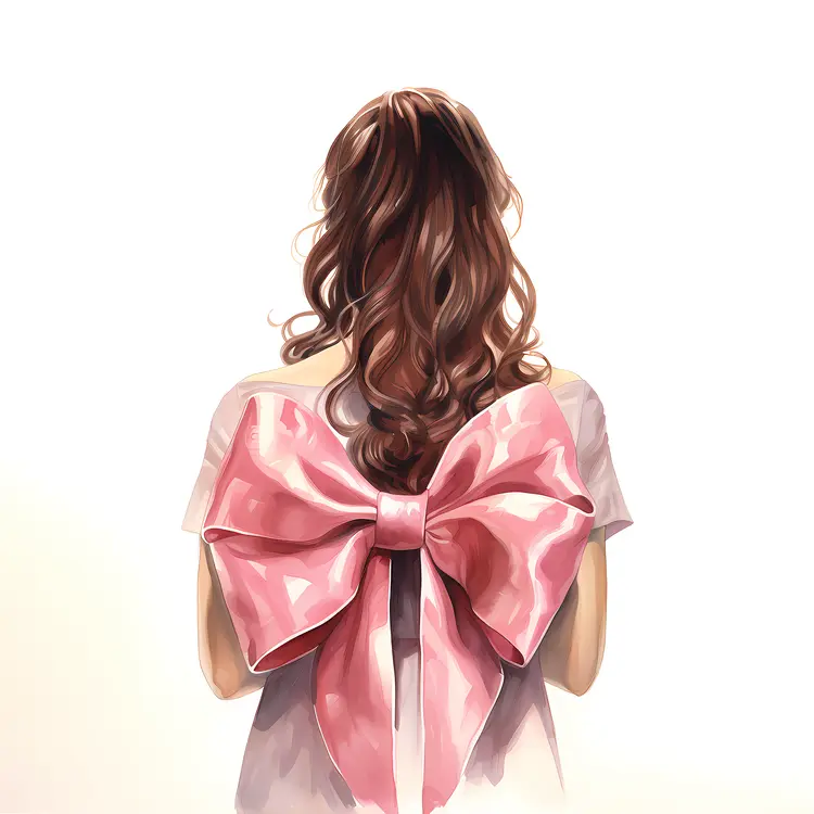 Girl with Pink Bow