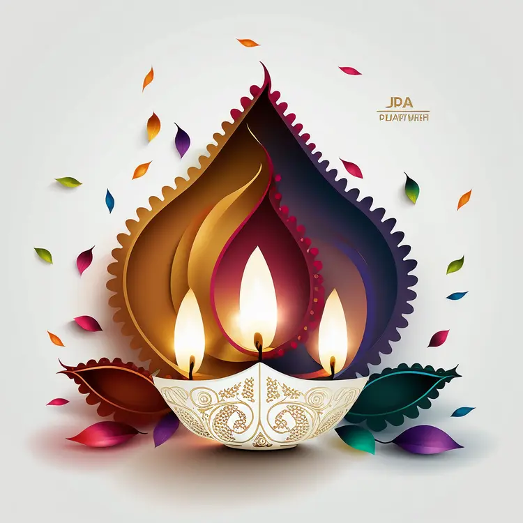 Beautiful Diya Lamp for Diwali Celebration