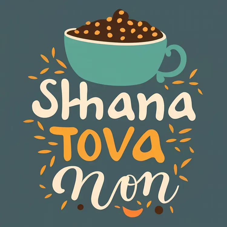 Shana Tova Greeting with Cup