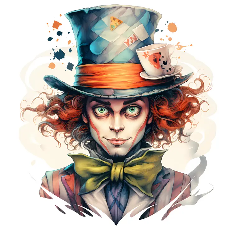 Mad Hatter with Tea Cup