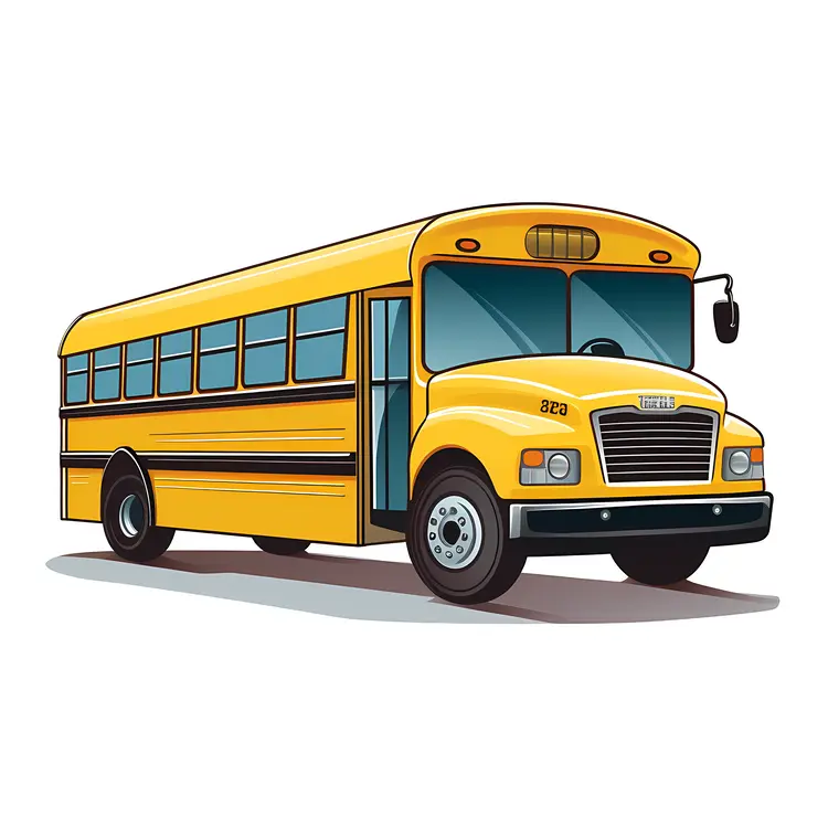 Yellow School Bus Illustration