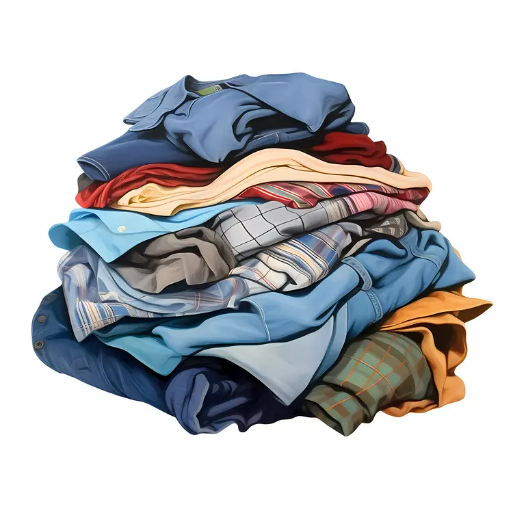 Stack of Colorful Clothes