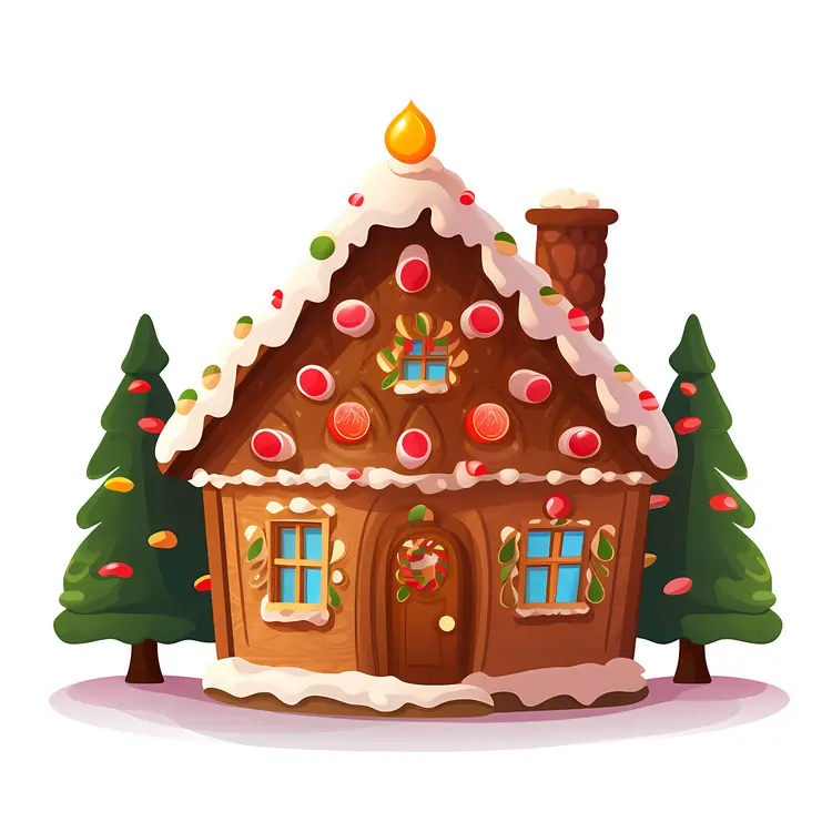 Cute Gingerbread House for Christmas