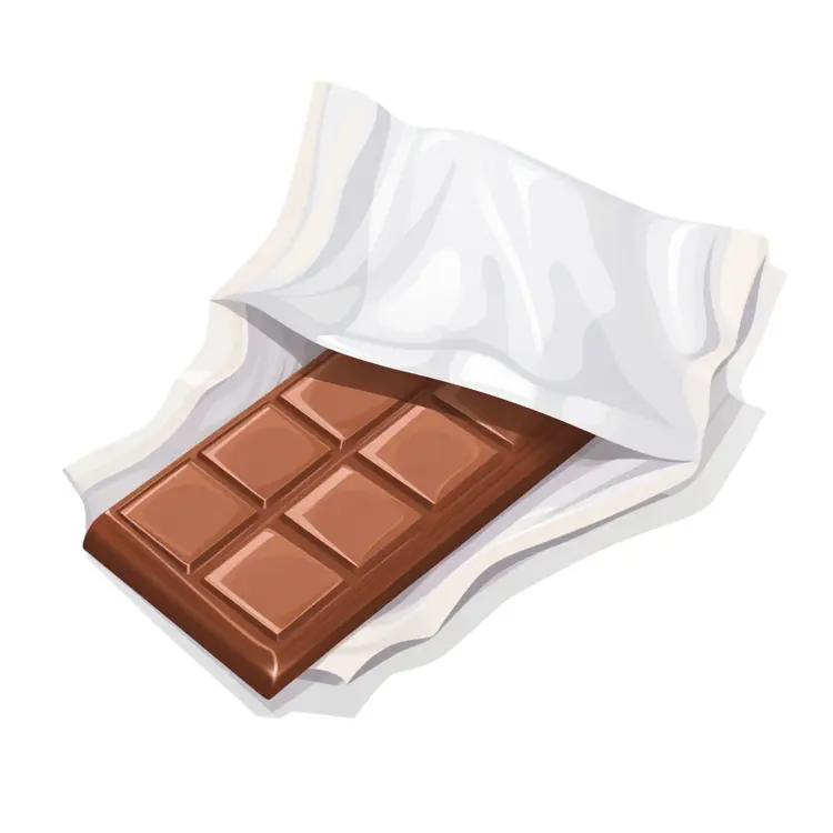 Unwrapped Chocolate Bar