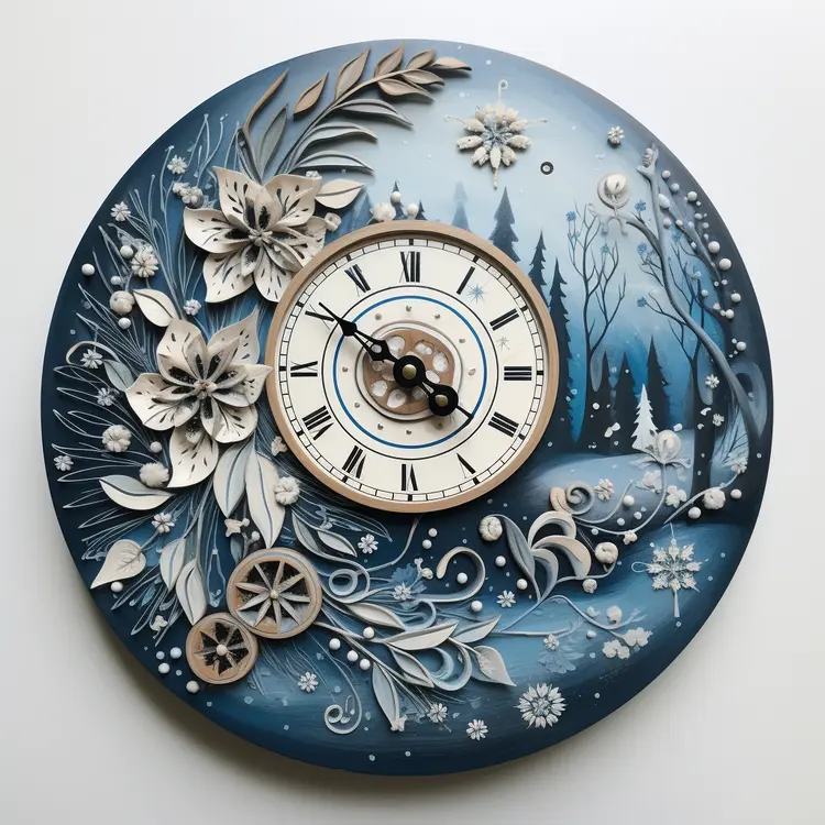 Floral Clock in Winter