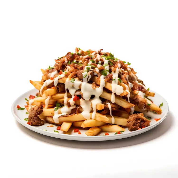 Loaded Fries with Cheese and Bacon