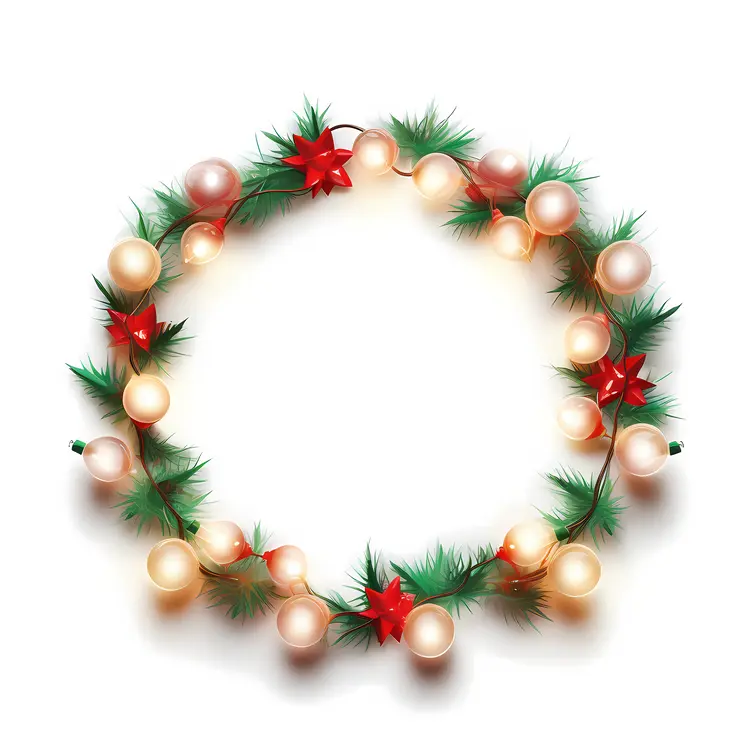 Festive Christmas Wreath with Baubles