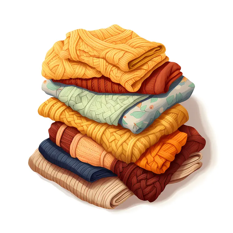 Folded Sweaters in Cozy Colors