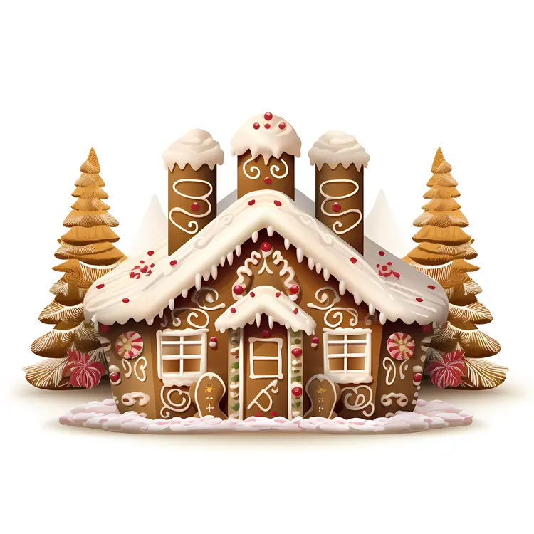 Festive Gingerbread House for Christmas