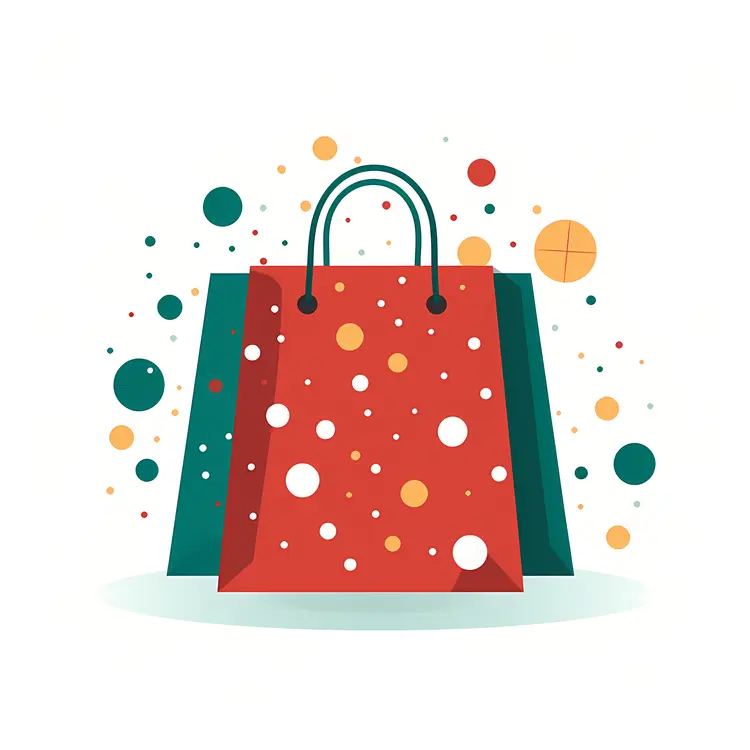Colorful Polka Dot Bag