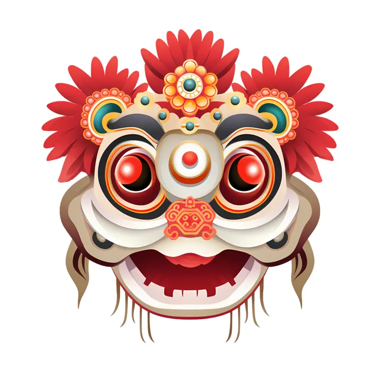 Colorful Lion Mask