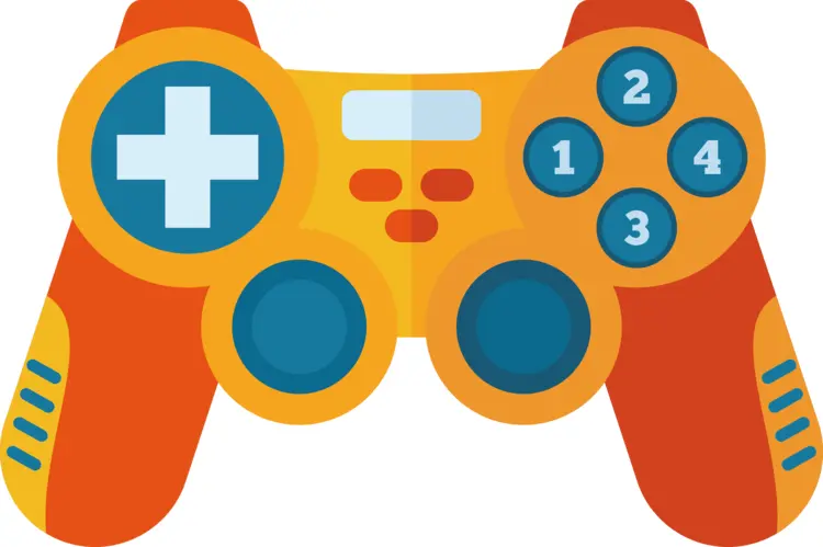 Colorful Game Controller with Numbered Buttons