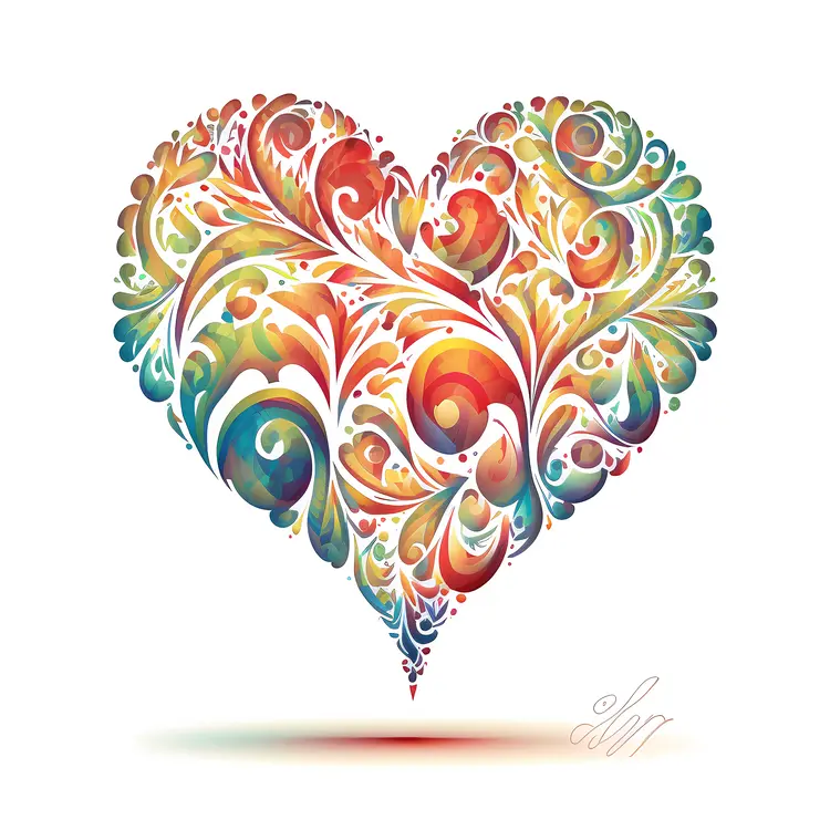 Colorful Decorative Heart