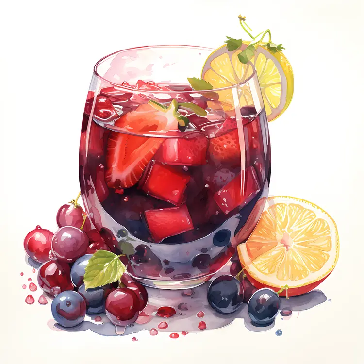 Refreshing Fruit Punch with Oranges and Berries