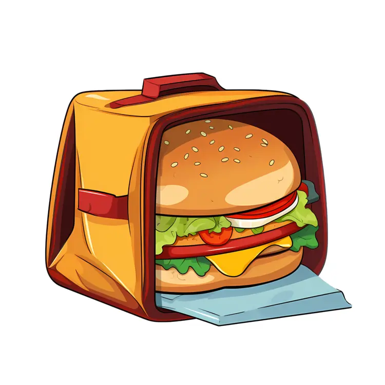 Delicious Burger in a Box