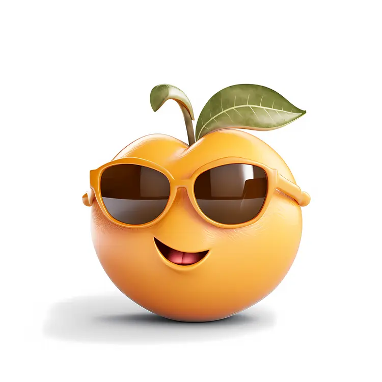 Cool Orange with Sunglasses