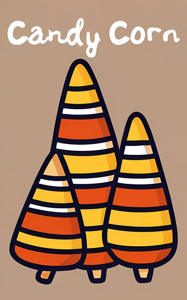 Candy Corn with Text